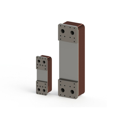 Refrigerador de óleo de tipo chapa de cobre com brasagem para trocador de calor para refrigerador de óleo hidráulico