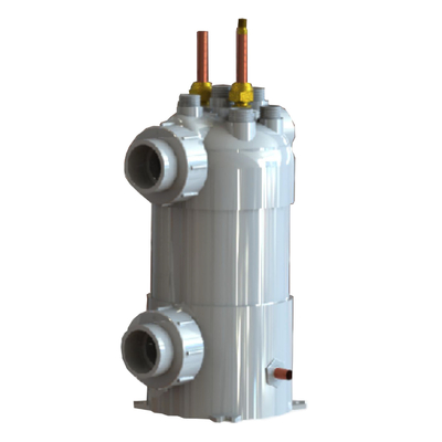 PVC Titânio Refrigerador bobina Piscina Cambio de calor bomba de calor para água quente