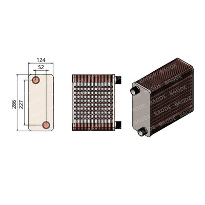 Air to Air Heat Exchanger Air Cooler Condensador para refrigeração