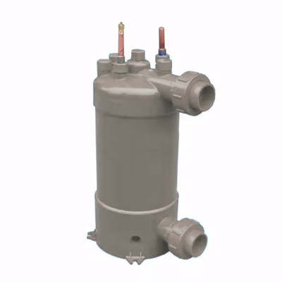 Trocador de calor tubular de titânio PVC concha e tubo para aplicações de aquecimento e resfriamento