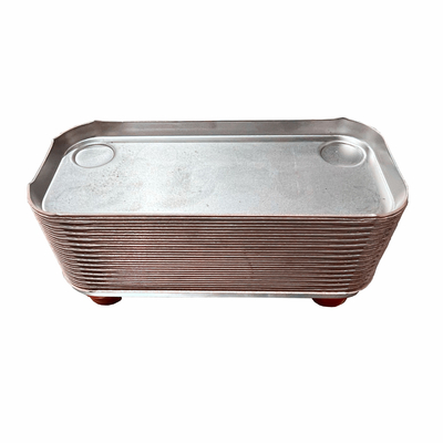 Exchanger de calor de chapa de cobre de aço inoxidável 304/316L para indústria marinha de alimentos