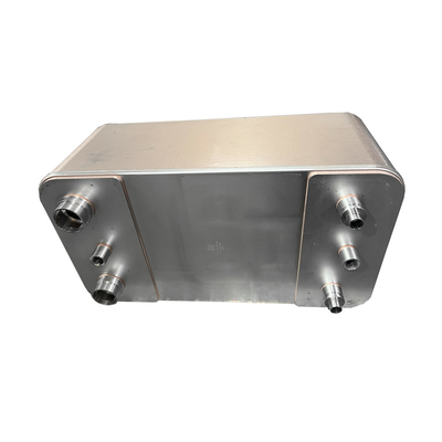 Venda a quente de aço inoxidável de cobre refrigerado a água condensador de placa de brasagem trocador de calor