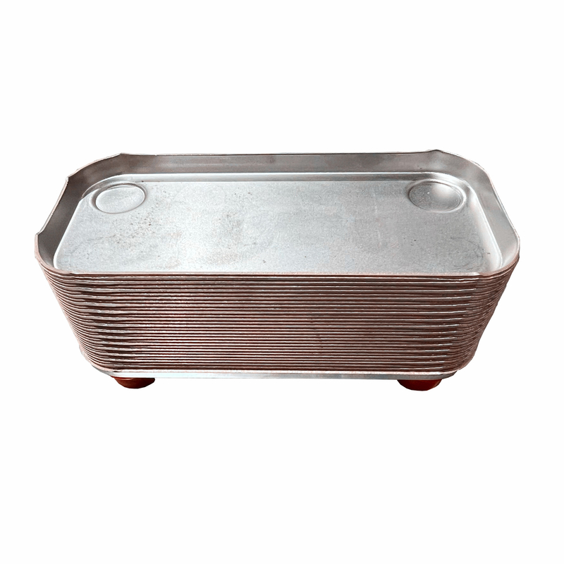 Exchanger de calor de chapa de cobre de aço inoxidável 304/316L para indústria marinha de alimentos