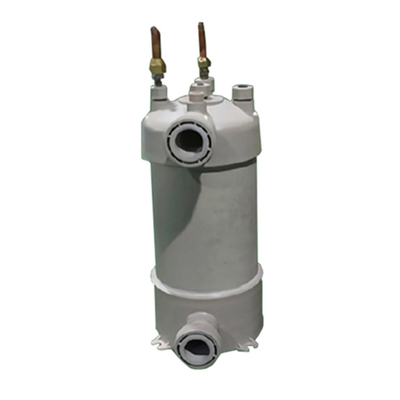 Bomba de calor de piscina e refrigerador de aquário Trocador de calor de PVC com tubo de titânio e casca de PVC